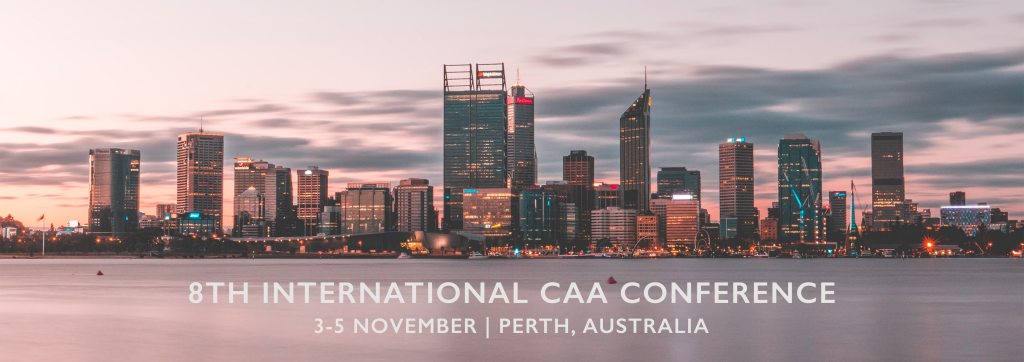 The 8th international CAA conference will be held in Perth, Australia, 3-5 November 2022